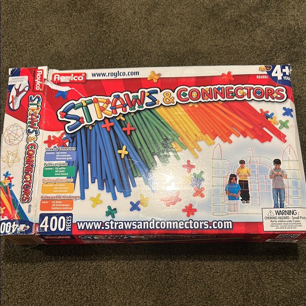 Straws & Connectors Building Set - Multicolor